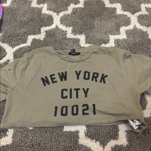 New york crop top